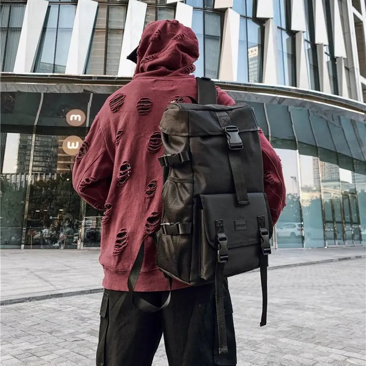

Harajuku Korean Fashion Backpack For Women&Men Unisex Cool Travel Backpack Hasp Bagpack Mochila Feminina Bolso Hombre School Bag