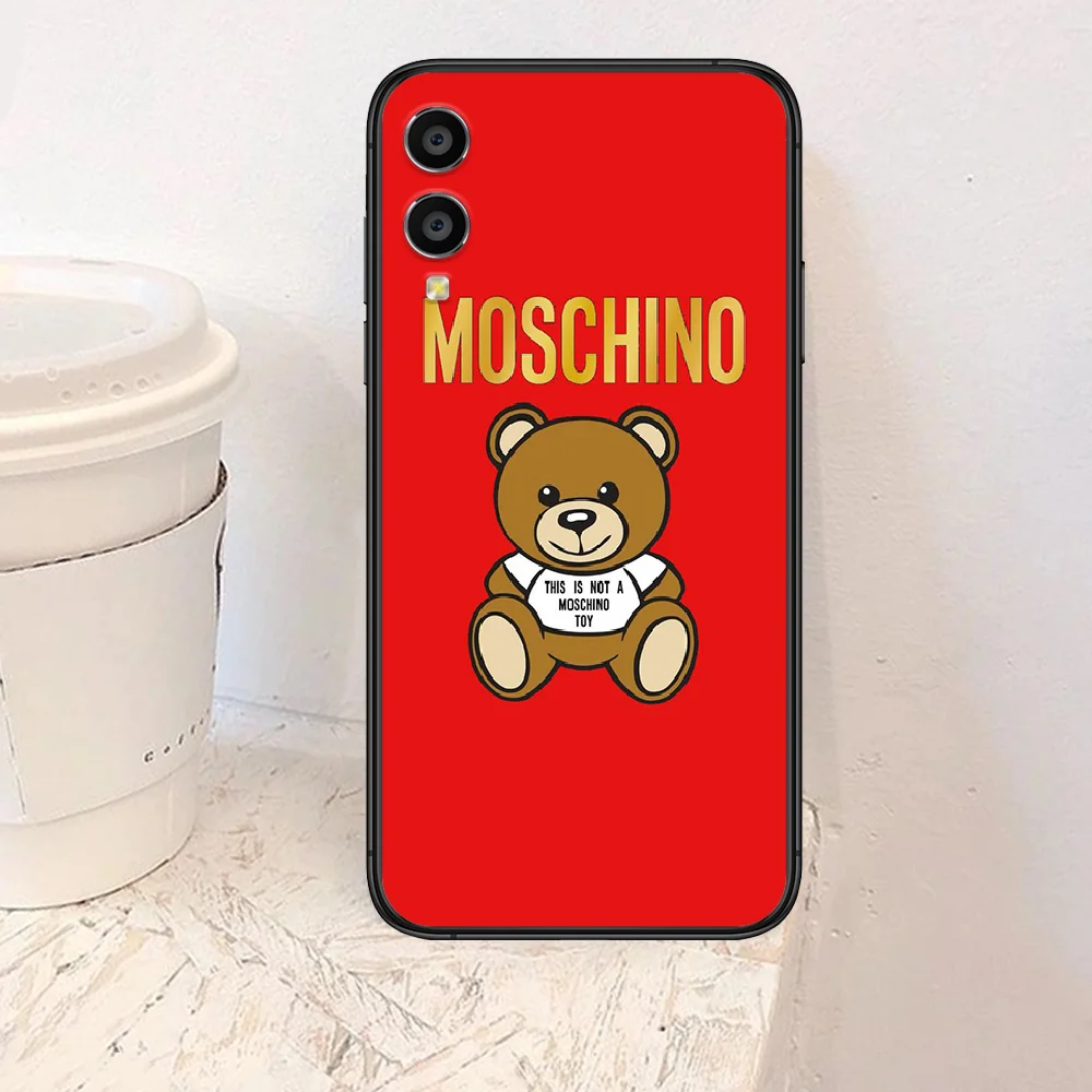 

Italy brand bear cartoon Phone Case For Huawei Honor 6A 7A 7C 8 8A 8X 9 9X 10 10i 20 Lite Pro Play black Etui Silicone