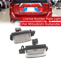 miziauto led license number plate light for mitsubishi outlander xlcw 2006 2012 for lancer sportback 20082012 car accessories