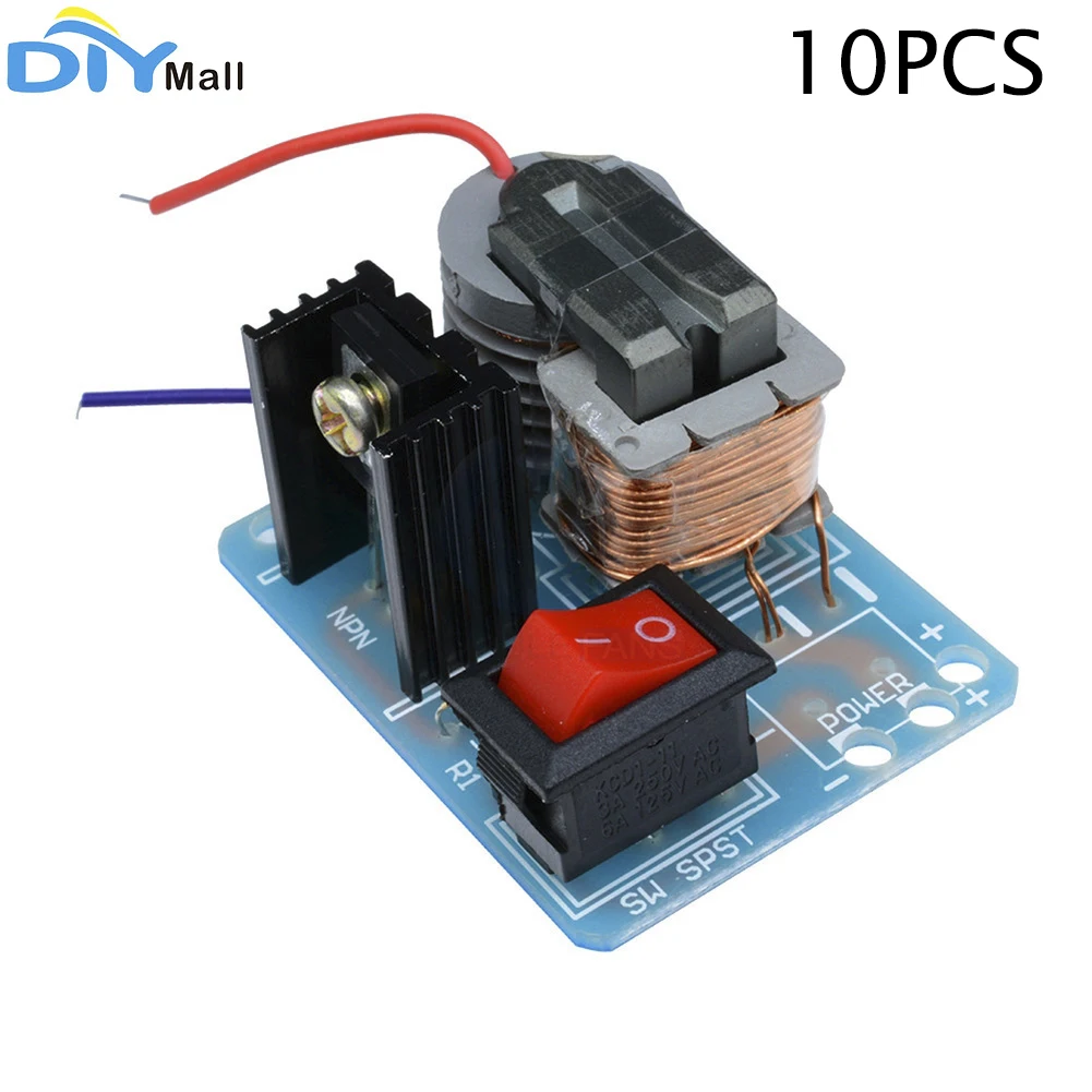 

10pcs/lot 3.7V 15KV High Voltage Inverter Generator Spark Arc Ignition Coil Module DIY Kit
