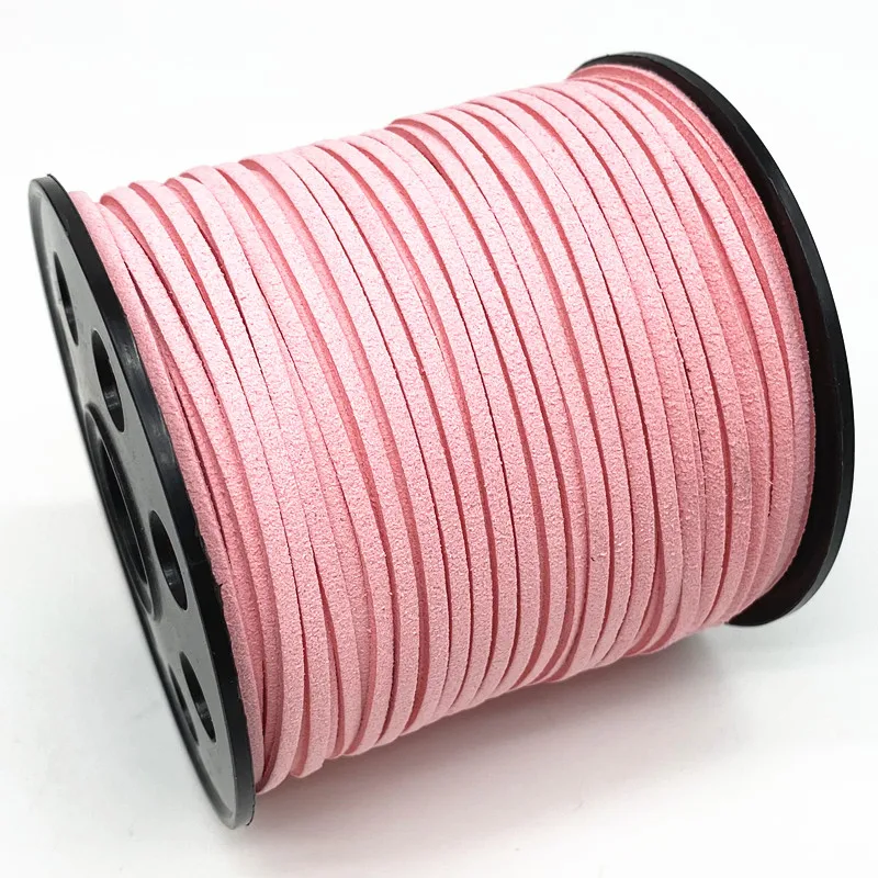 Плетеный шнур из искусственной замши 5 ярдов 3 мм корейский вельветовый кожаный