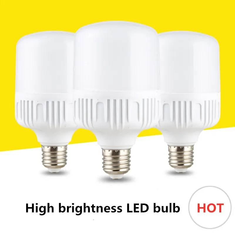 Светодиодный светильник высокой мощности E27 B22 220V 80W 20W 30W 50W Ampoule Bombillas светодиодный
