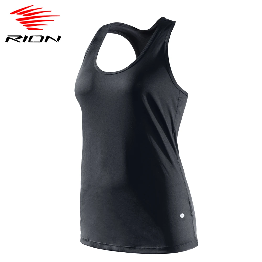 

RION Women Sports Tank Tops Gym Fitness Sleeveless Vest Workout Running Yoga Tank Vest Training Shirts Tops
