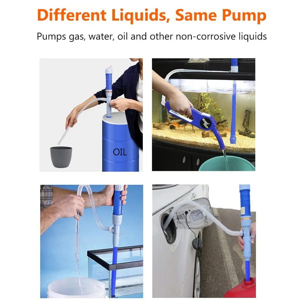 

HOT Liquid Fuel Transfer Siphon Pumps Battery Operated and Portable for Fuel Oil Water Fish Tank NDS
