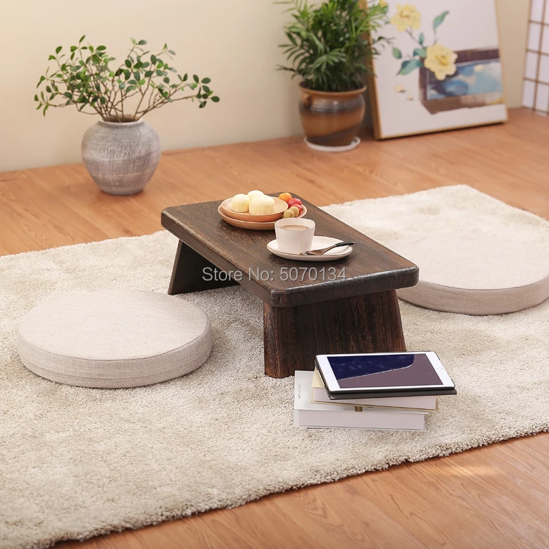 Журнальный столик в японском стиле/компьютерный стол прямоугольный деревянный