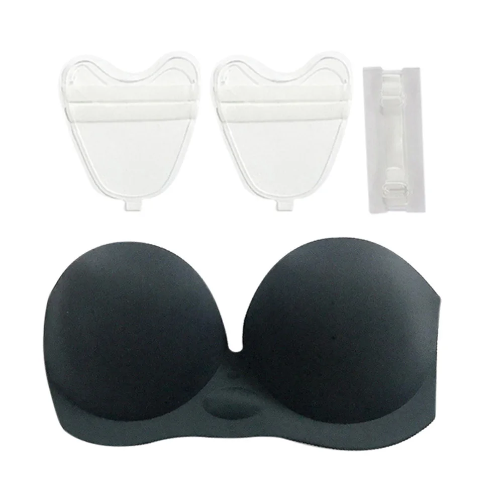 

Newest AirComfort Strapless Bandeau Adhesive Invisible Push Up Sticky Bras Reusable for Women Promotion
