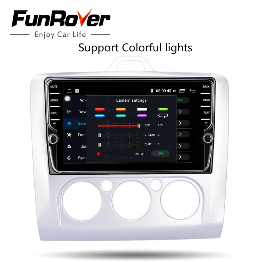 Funrover andriod 10 0 8 ядерный автомобильный Радио мультимедийный видео плеер навигация