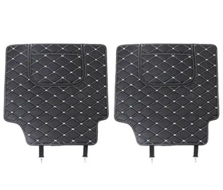 Seat Black 2PCS Стильный кожаный для ключа от автомобиля задний багажник для заднего колеса антиударная площадка анти-коврик для ванной для Toyota Camry 8th автомобильные аксессуары - Название цвета: Seat Black 2PCS