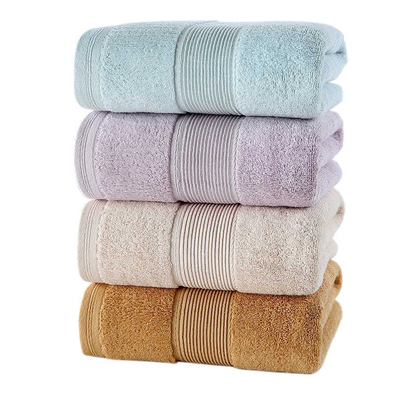 

Size 140*70cm Quick-Drying Beach Towel 450g Cotton Bath Towel Adult Toallas for Bathroom