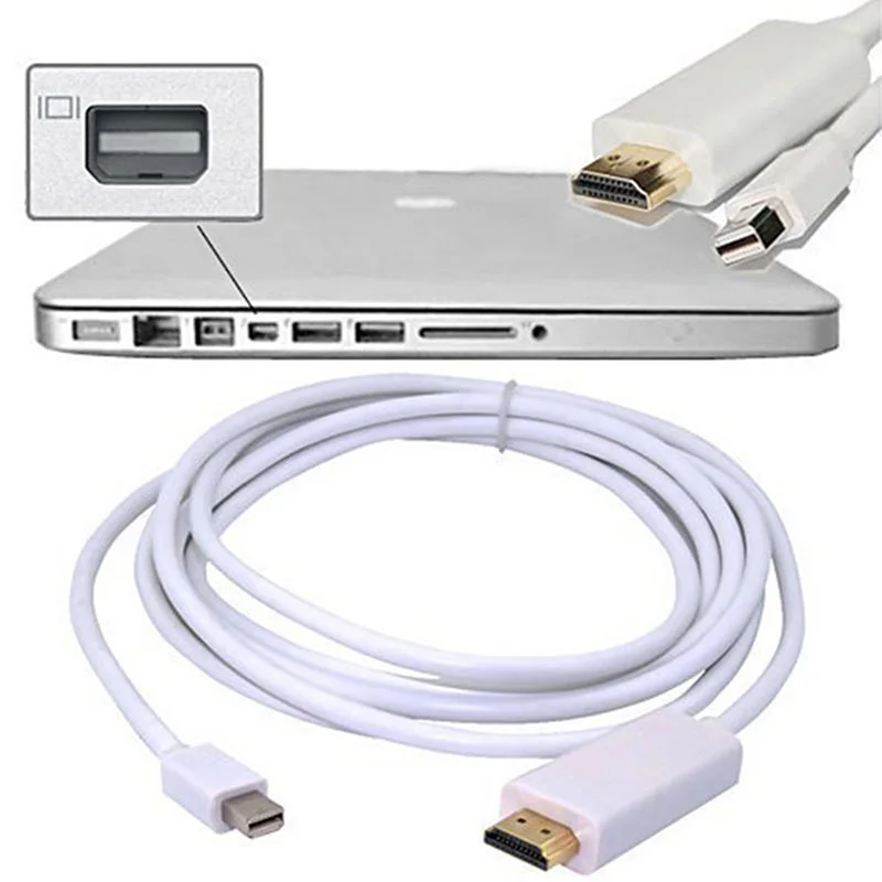 Мини порт дисплея в HDMI совместимый ТВ AV HDTV адаптер цифровой кабель для Macbook