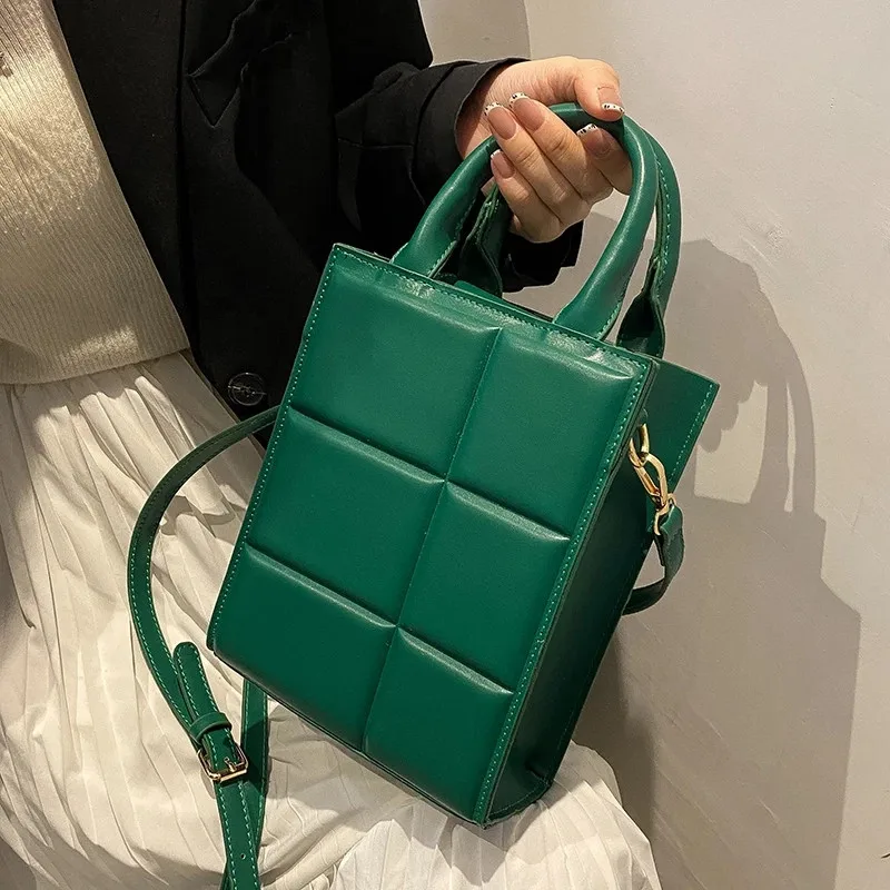 

Клетчатые женские сумочки и кошелек из искусственной кожи, брендовая дизайнерская сумка через плечо с короткой ручкой для женщин, сумки чер...