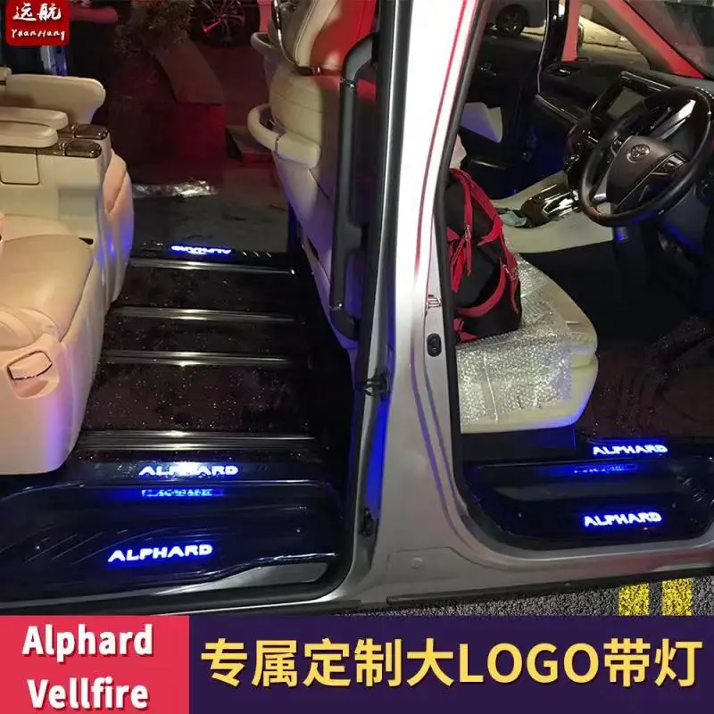 Светодиодный дверной педаль Alphard Vellfire 30 серий с порогом лампы 15 19 лет|Лепнина для