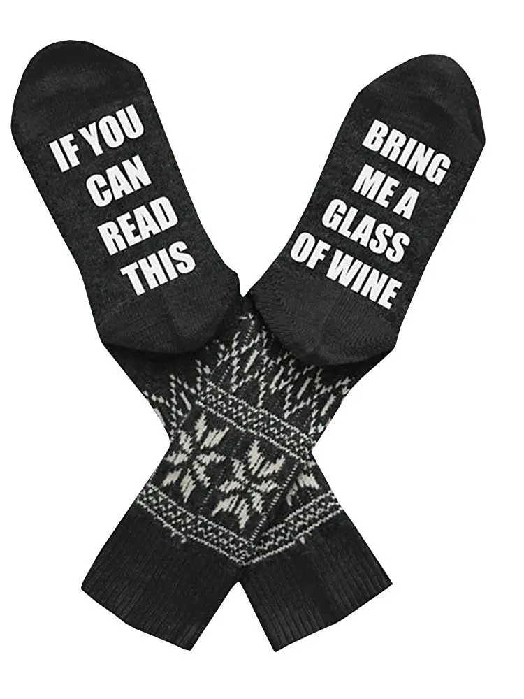 Уникальные забавные парные носки Nature 1 пара стильные винные если вы можете