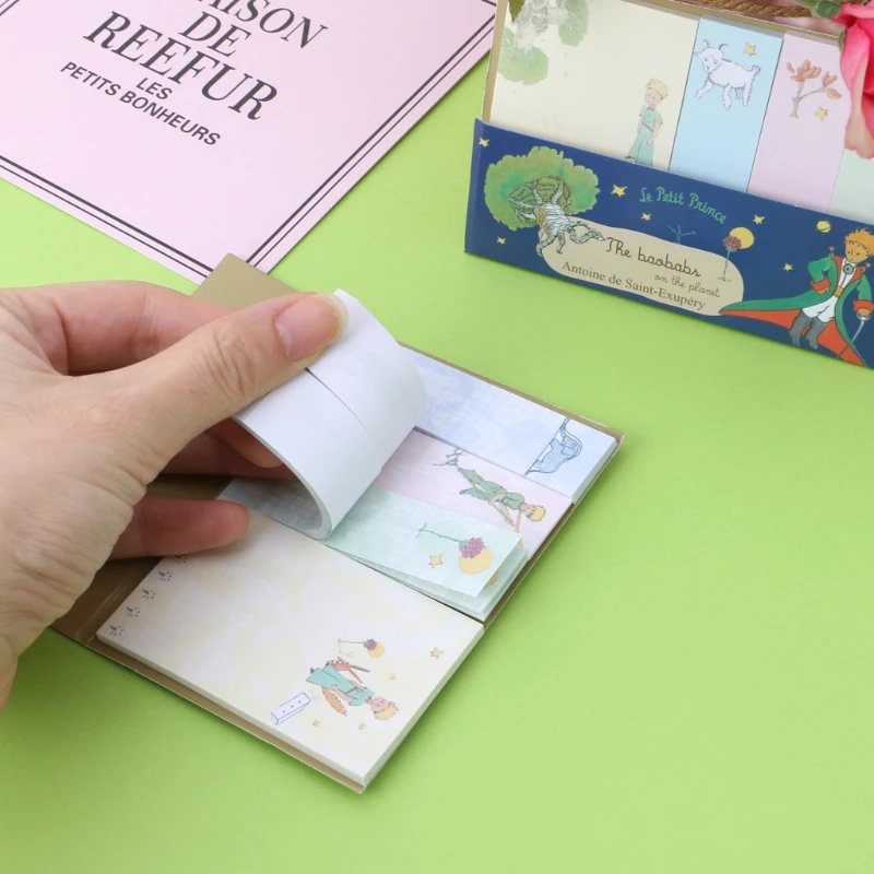 

Creative little Prince Memo Pad weekly plan Sticky Note stationery School Supply G92E