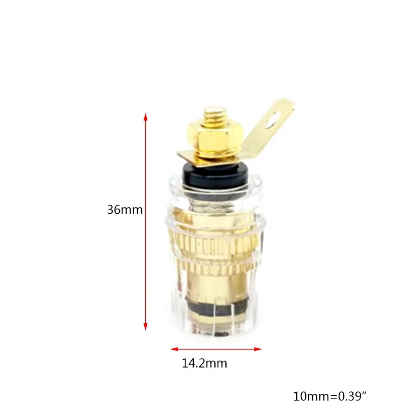 

8pcs/set Speaker Terminal Binding Post 4mm Banana Plug Socket for Loudspeakers