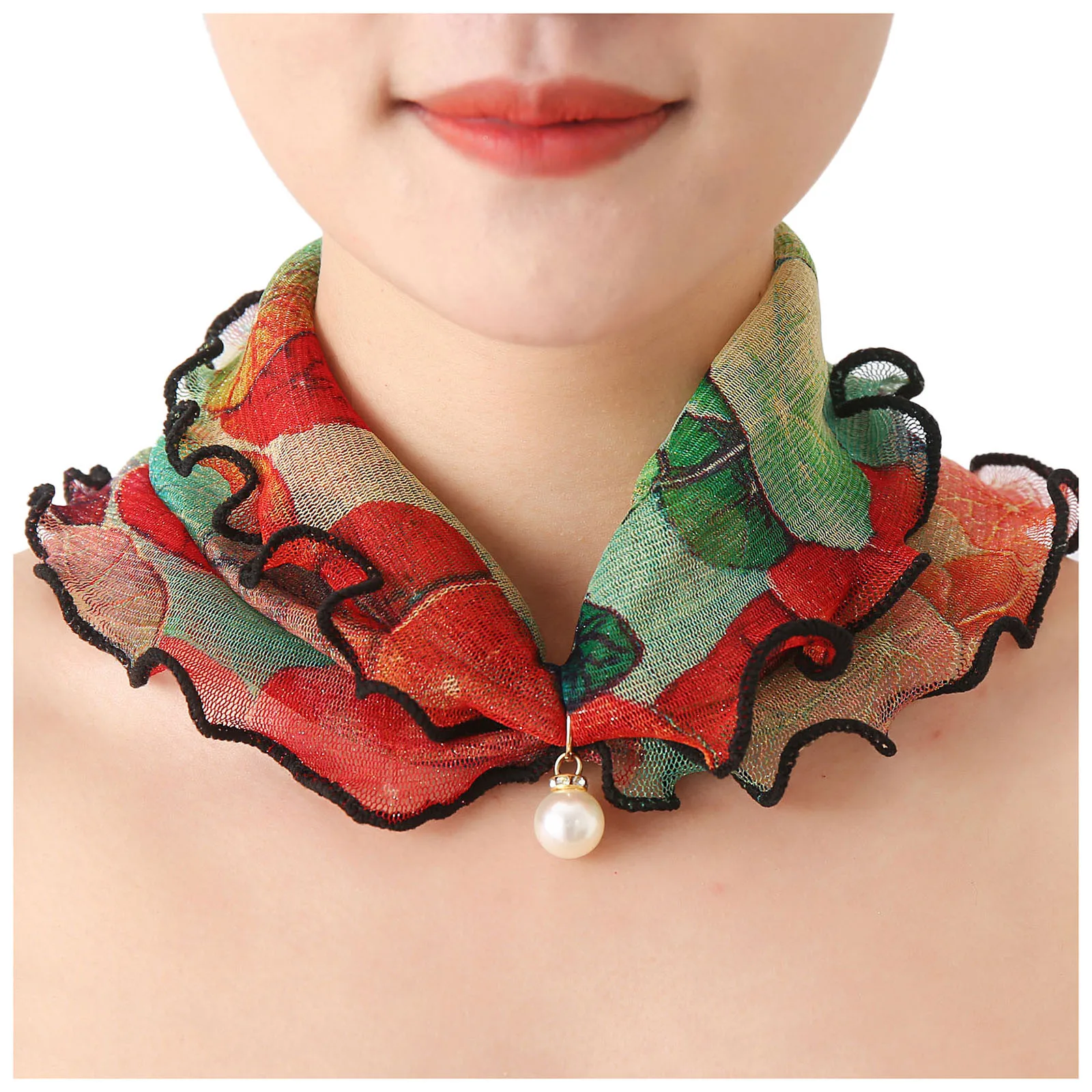 

Women's Sun Proof Neck Scarf Thin Spring Summer Headband Cervical Vertebra Soft Hijab Shawls Foulard Female Ladies Sjaal