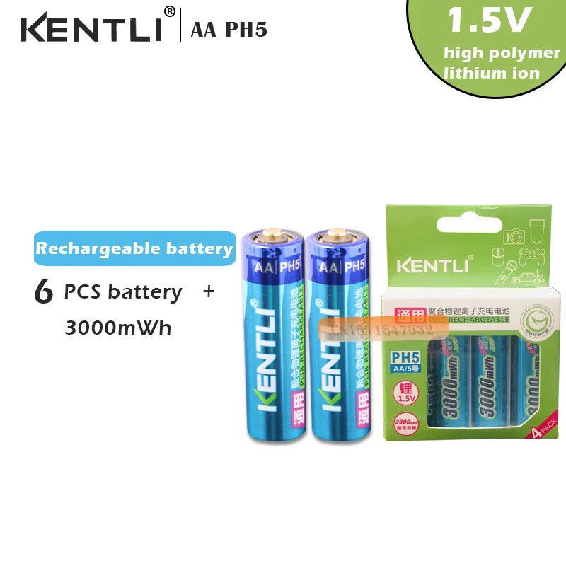 6 шт./лот 1 5 V AA 3000mWh АА лития аккумуляторов Батарея мощный и стабильное напряжение