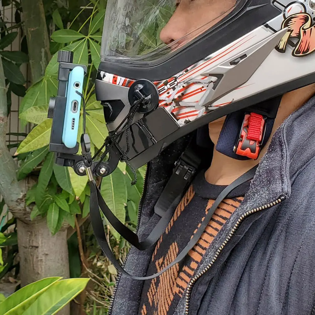 

Full Face Helmet Chin Mount Holder For GoPro Hero 9 8 7 5Yi 4K For Insta360 Camera Strap Flodable Front Chin Mount Accessories