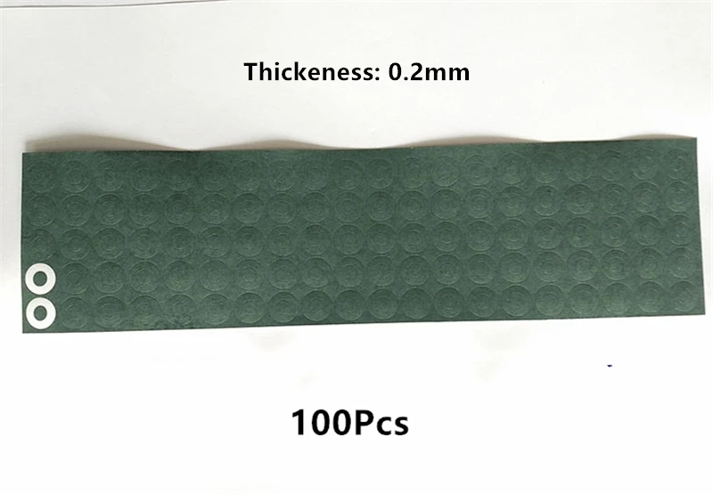

100pcs 1S 18650 Li-ion Battery Insulation Gasket Barley Paper Battery Pack Cell Insulating Glue Patch Electrode Insulated Pads