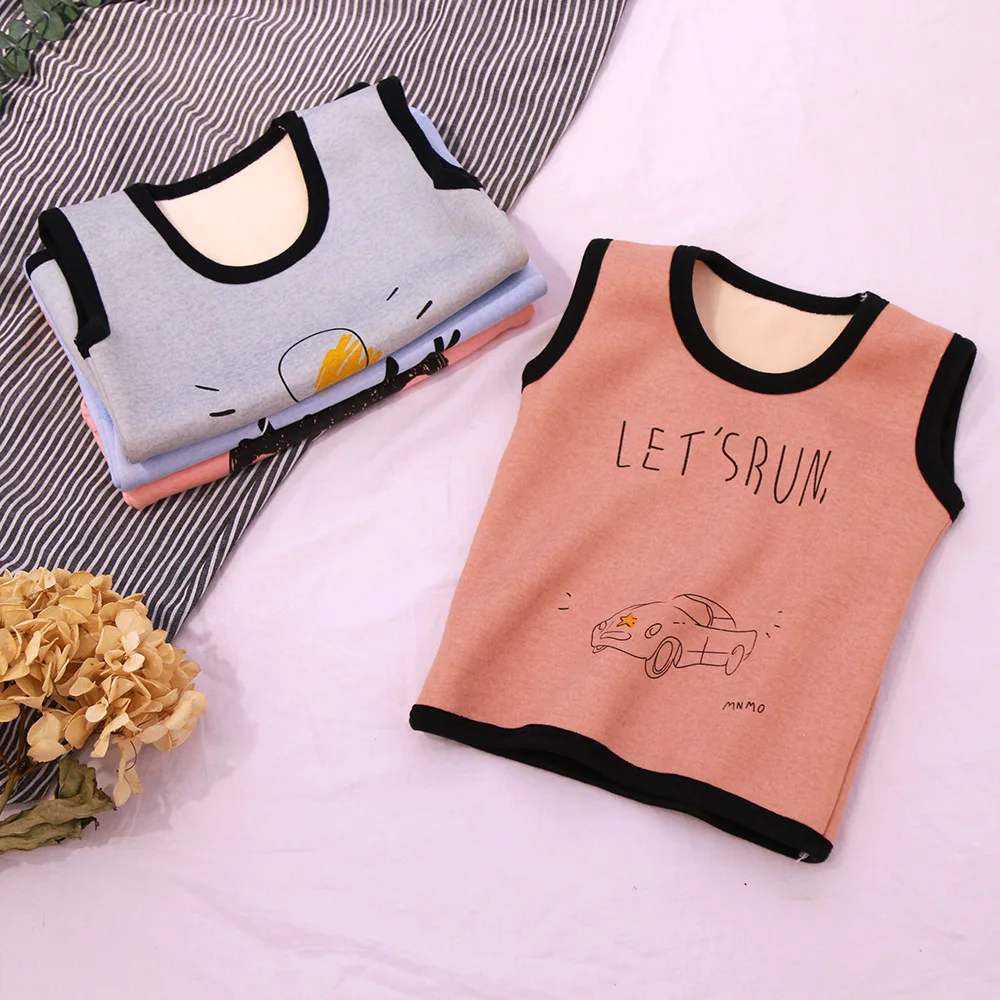 Зимний детский жилет PPXX меховой плотная теплая детская куртка без рукавов для