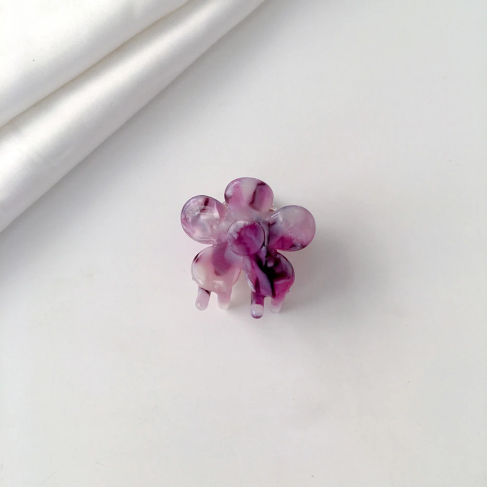 

1PCS Girls Cute Colorful Flower Small Hair Claws Kids Sweet Hairpins Hair Clips Fashion Hair Accessories Acrylic Barrettes Cute