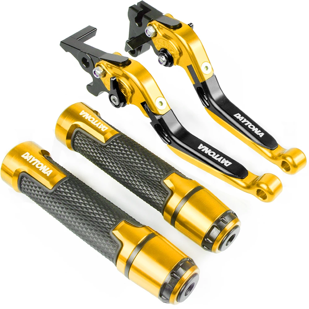 Q Set of styles Для Triumph Daytona 600 650 2004 2005 Аксессуары для мотоциклов Выдвижная сцепные рычаги и руль штыри заканчивается - Цвет: Q Set of styles