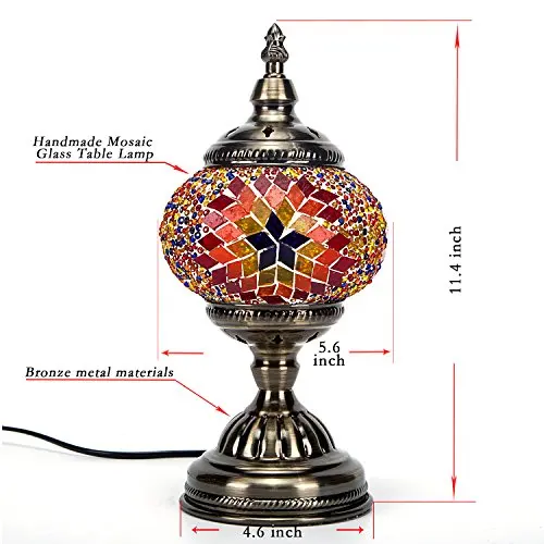 Мозаичные Лампы Ручной Турецкая мозаичная Настольная лампа с алмазной мозаики