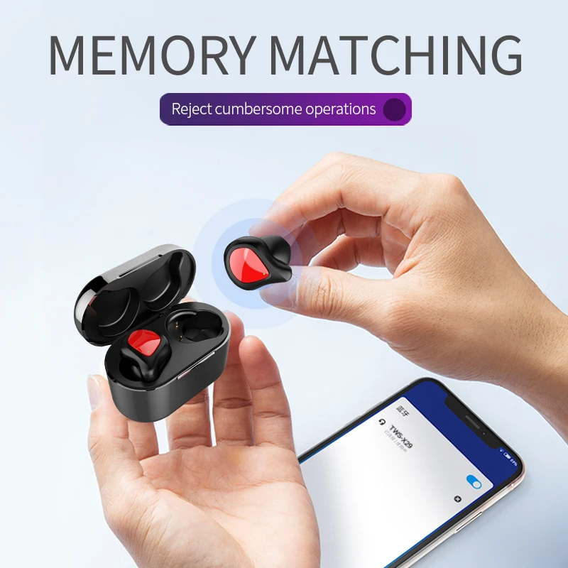 Наушники BOHM X29 TWS Bluetooth 5 0 беспроводные наушники-вкладыши Спортивная деловая