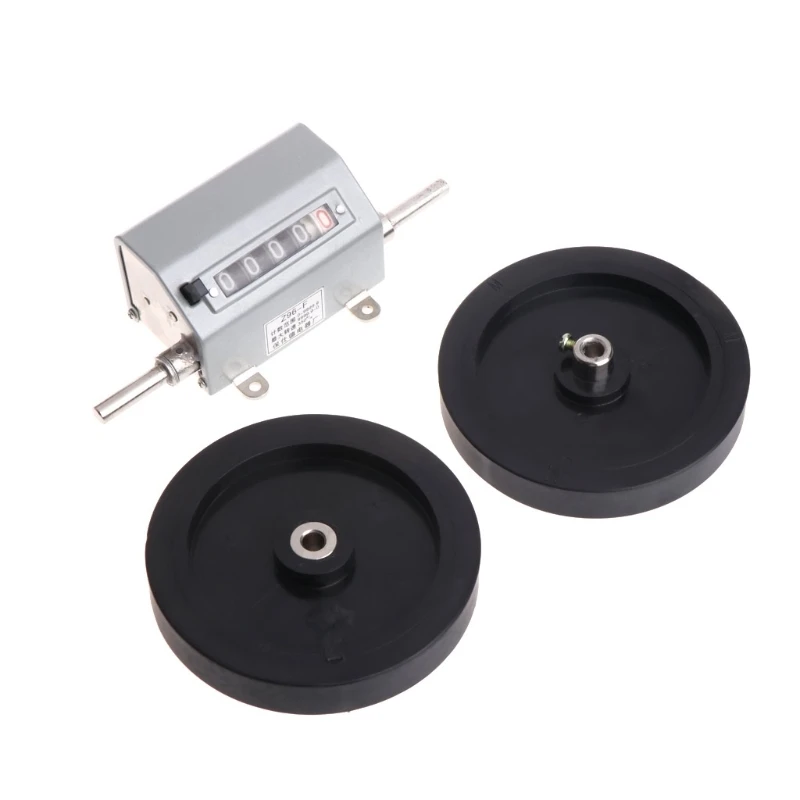 1 9999 9 м счетчик прокатного колеса механический длины|Счетчики| |