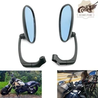 motorcycle retro oval bar end scooter accessories rearview side mirror adjustable for aprilia kawasaki honda suzuki