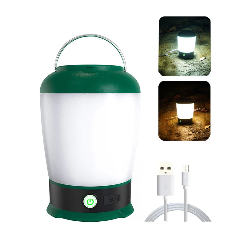 

Portable USB Charging ABS Plastic Waterproof Lightweight LED Outdoor Tent Camping Light With Hook