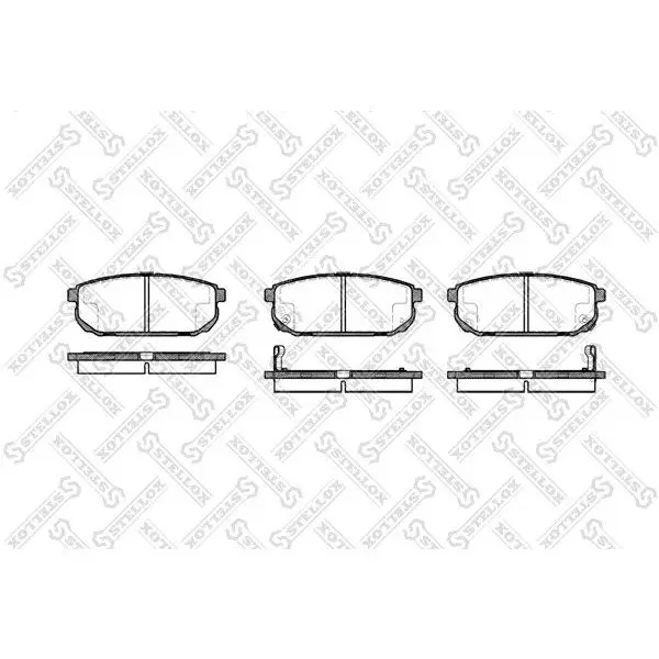 Disc pads z  Kia Sorento 2.4i/3.5i/2.5CRDi 02-03 STELLOX | Автомобили и мотоциклы