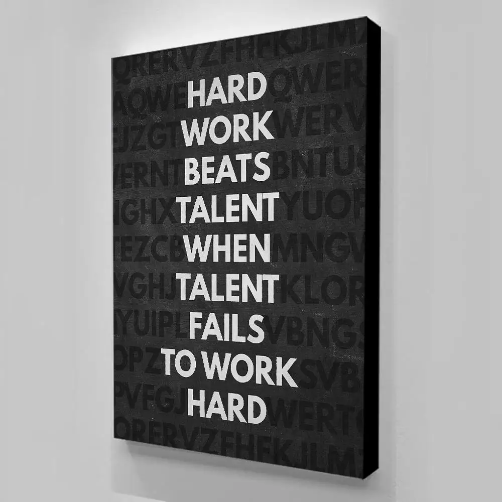 

Wall Art Canvas Inspirational Quote Home Decor English Background Pictures Modular Framework Wall Art Print Poster Picture