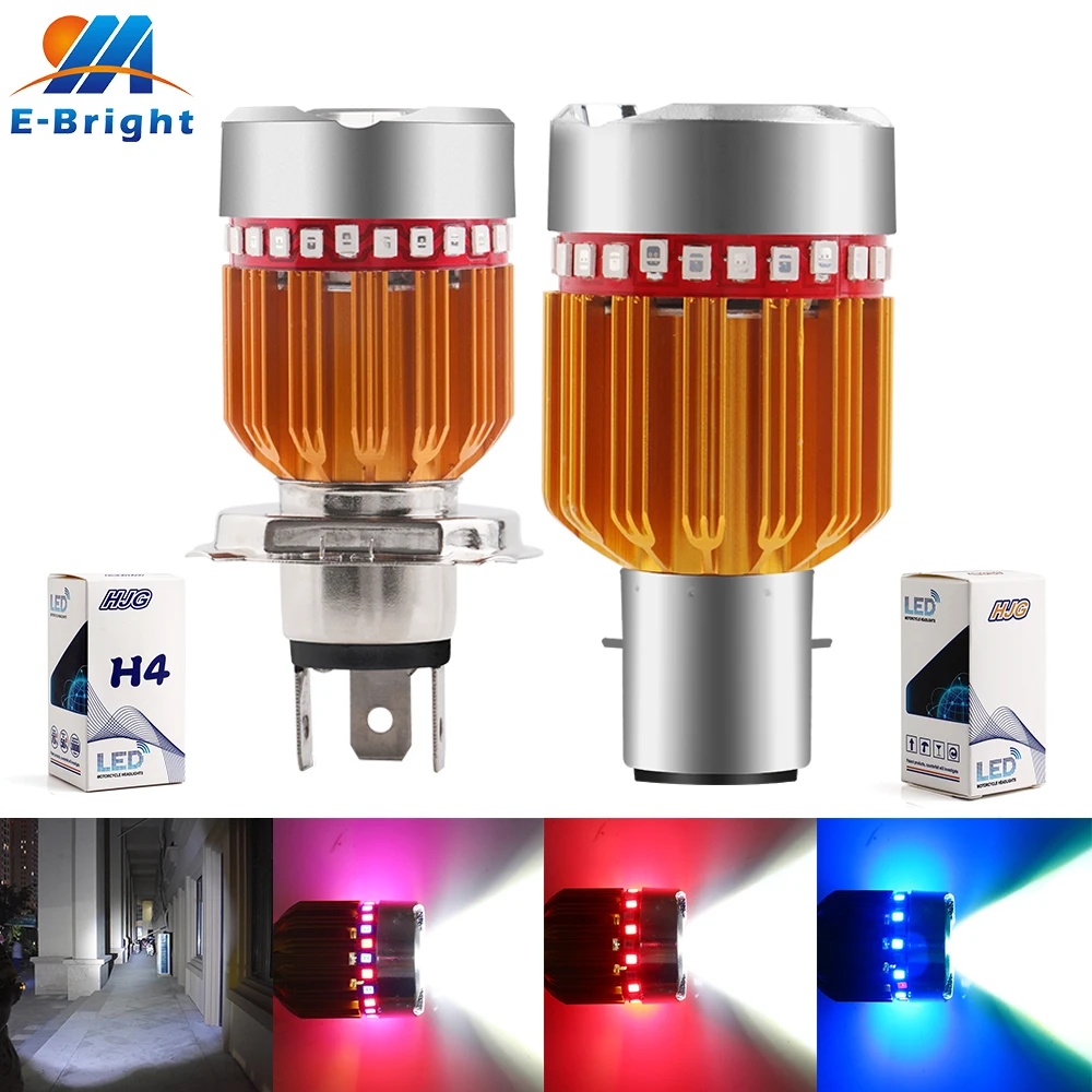 Стробоскопические светодиоды BA20D H4 8000 лм к постоянного тока в к|led ba20d|car headlighth4