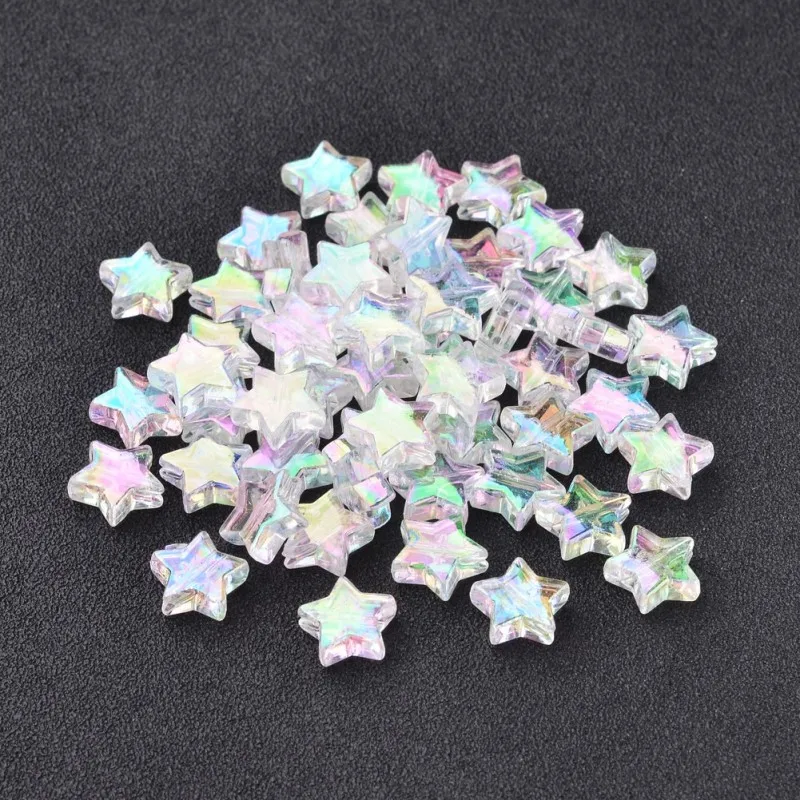 10 мм Экологичные прозрачные акриловые бусины для изготовления ювелирных изделий