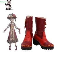 cosplaylove identity v gardener emma woods spring demon red cosplay shoes long boots leather custom hand made