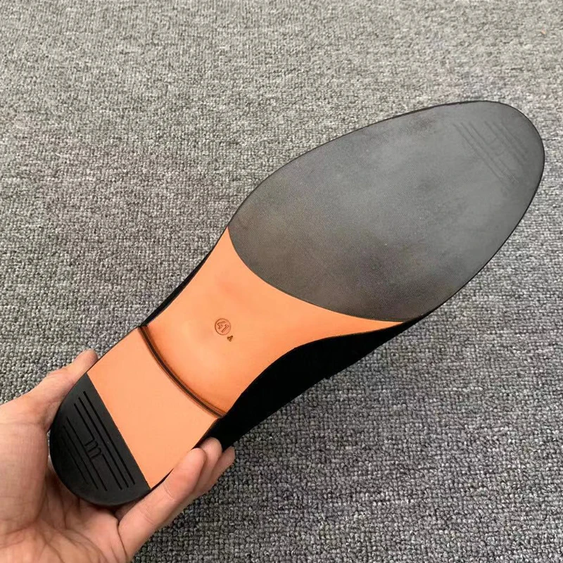 

Men Suede Metal Decor Casual Shoes Classic Loafers Comfortable Footwear Dress Shoes