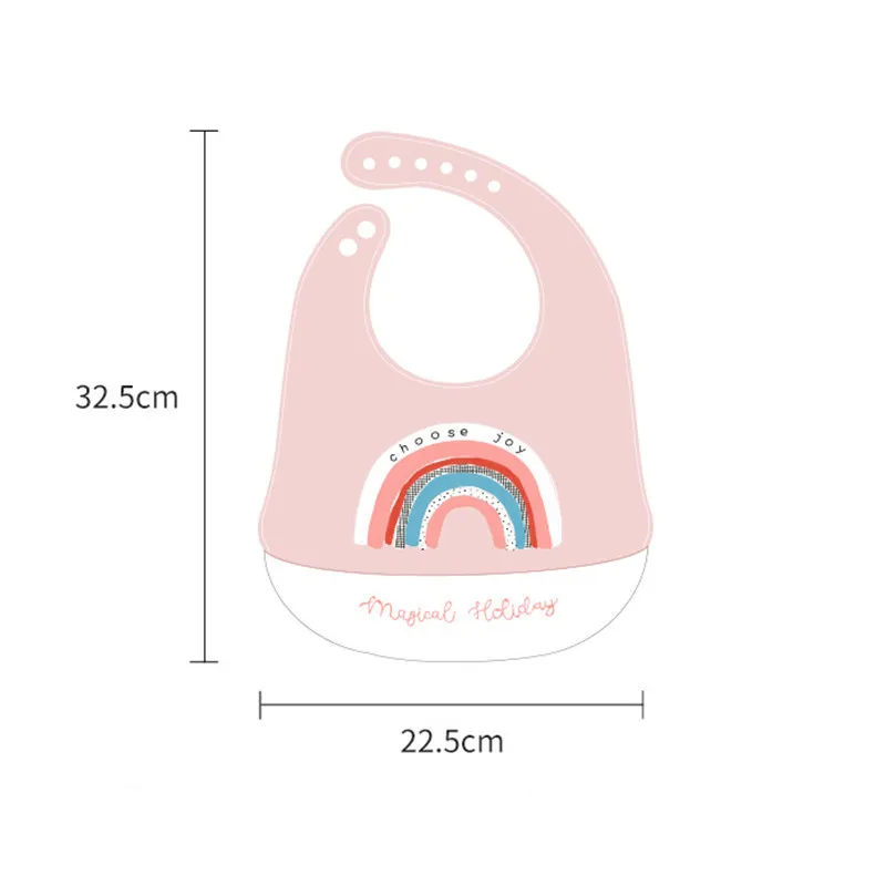 

Baby Waterproof Silicone Feeding Bibs Newborn Cartoon Apron Baby Saliva Towel Adjustable Burp Cloths Baby Products Easy To Clean