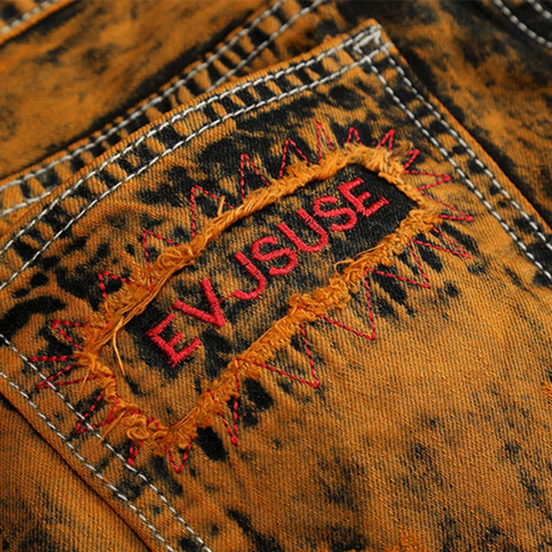 Джинсы gerшри мужские прямые в стиле ретро модные брендовые штаны с дырками