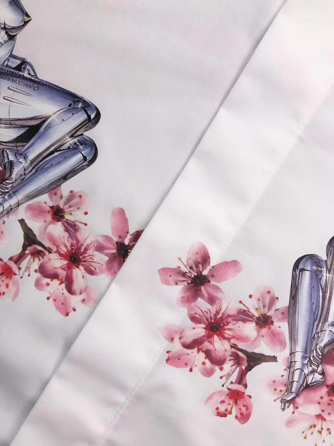 DUYOU Мужская рубашка хлопок мужская нарядная для мужчин сливы принт в виде робота