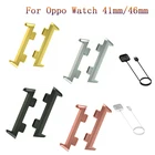 Ремешок Миланская петля для Oppo Watch 41 мм 46 мм, Модный классический спортивный сменный магнитный браслет из нержавеющей стали для наручных часов