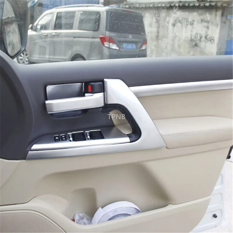 Фото Для Toyota Land Cruiser 200 LC200, Fj200, 2008, 2009, 2010, 2011, 2012, 2013, 2014, 2016, 2015, 2017, стеклянный подлокотник, переключатель, накладка №3