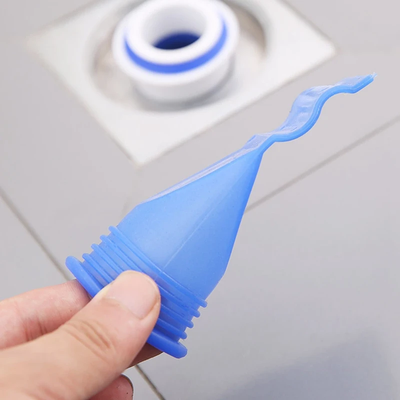 

1pc Silicone Down The Water Pipe Draininner Core Bathroom Kitchen Sewer Seal Leak Core Odor-proof Leak Core Bathroom Accessories