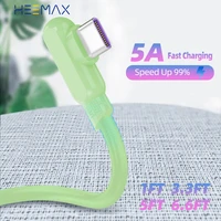 5a type c liquid silicone micro usb cable fast charge for iphone11 12 x xr for huawei p40 30 for xiaomi
