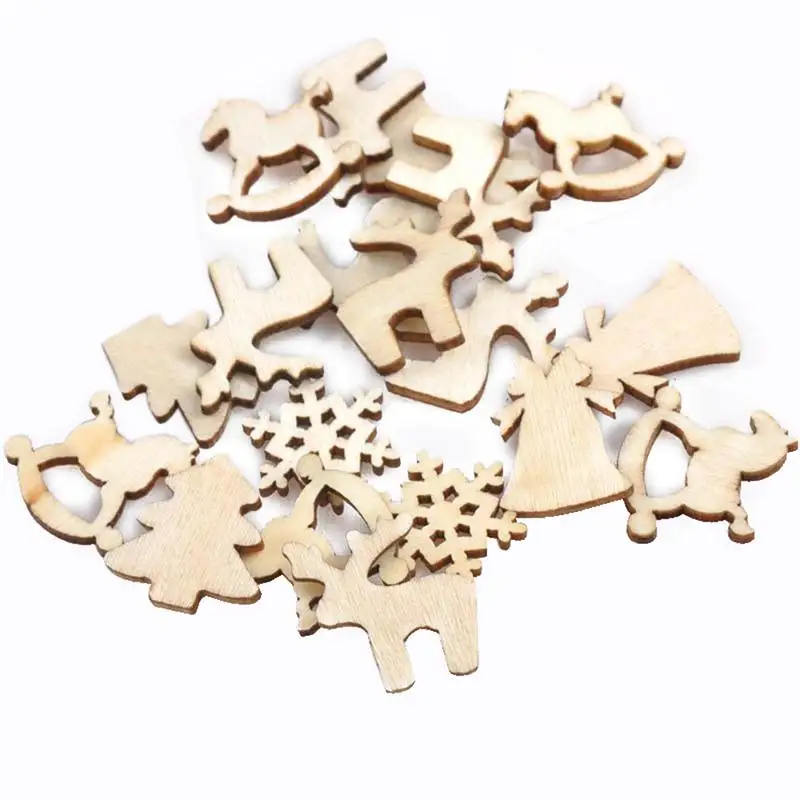 150 шт. деревянные срезы рождественские диски для поделок своими руками Свадебные