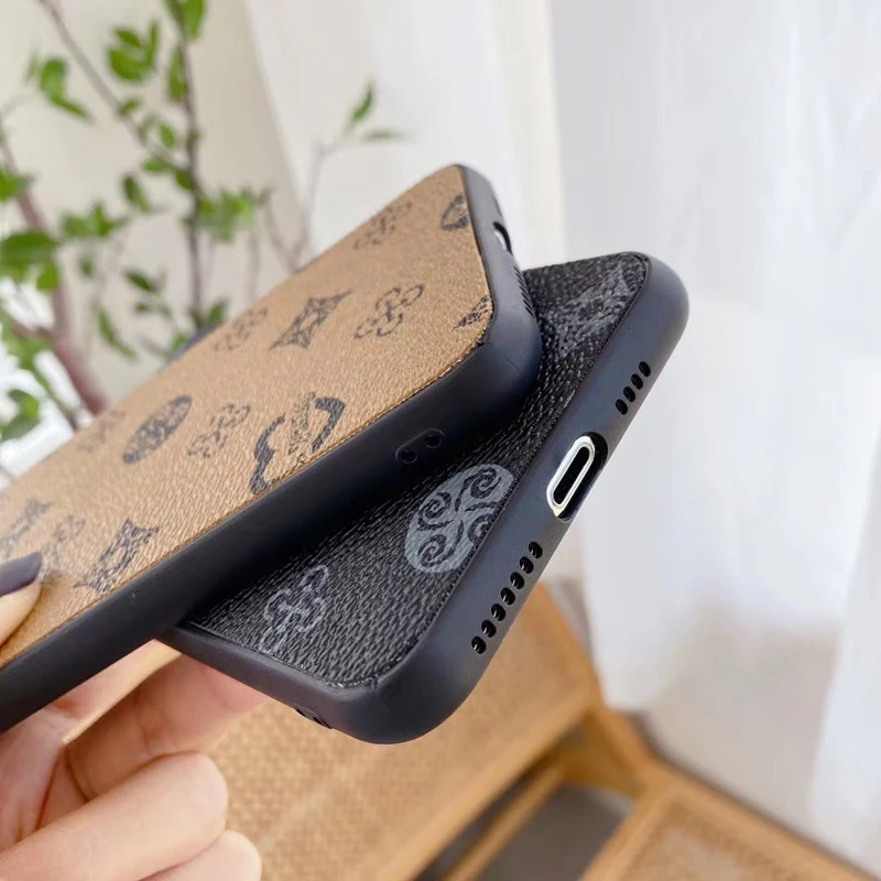 

Luxury Geometric Lattice Pattern Case For iPhone 12 11 Pro Max SE XR Fashion Vintage PU Leather Cover For samsung S20 Plus S10 9