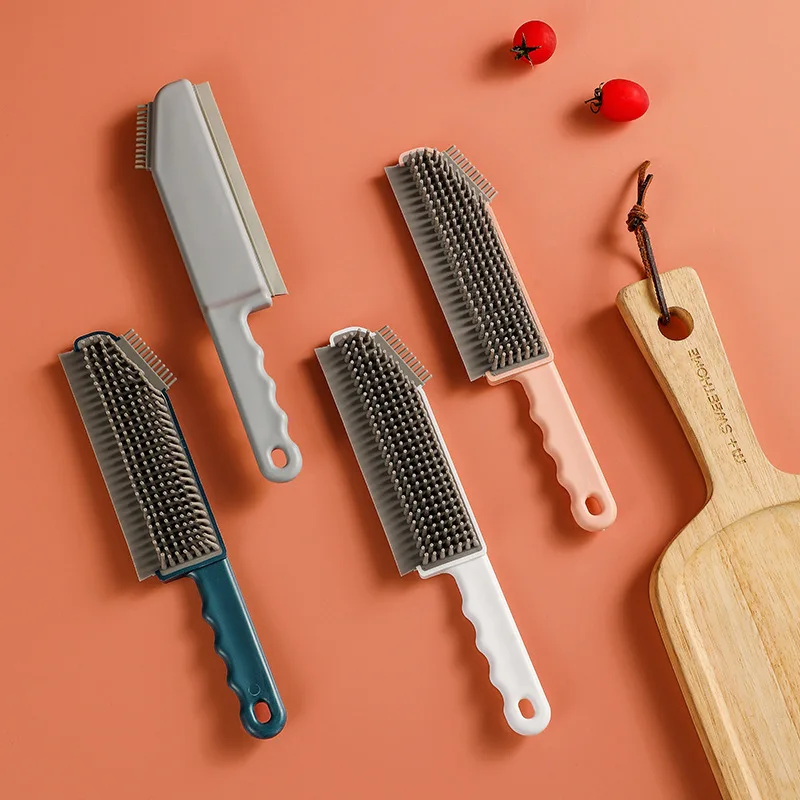 

Multifunctional Brush Long Handle Window Groove Gap Brush Groove Brush Glass Scraper Kitchen Stove Groove Cleaning Brush