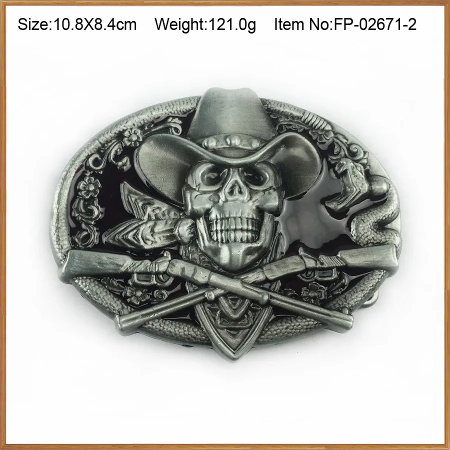 BuckleClub тяжелый Ретро красный эмалированный череп джинсы подарок ремень пряжка