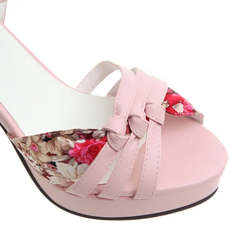 Сандалии женские на высоком каблуке Водонепроницаемые босоножки платформе