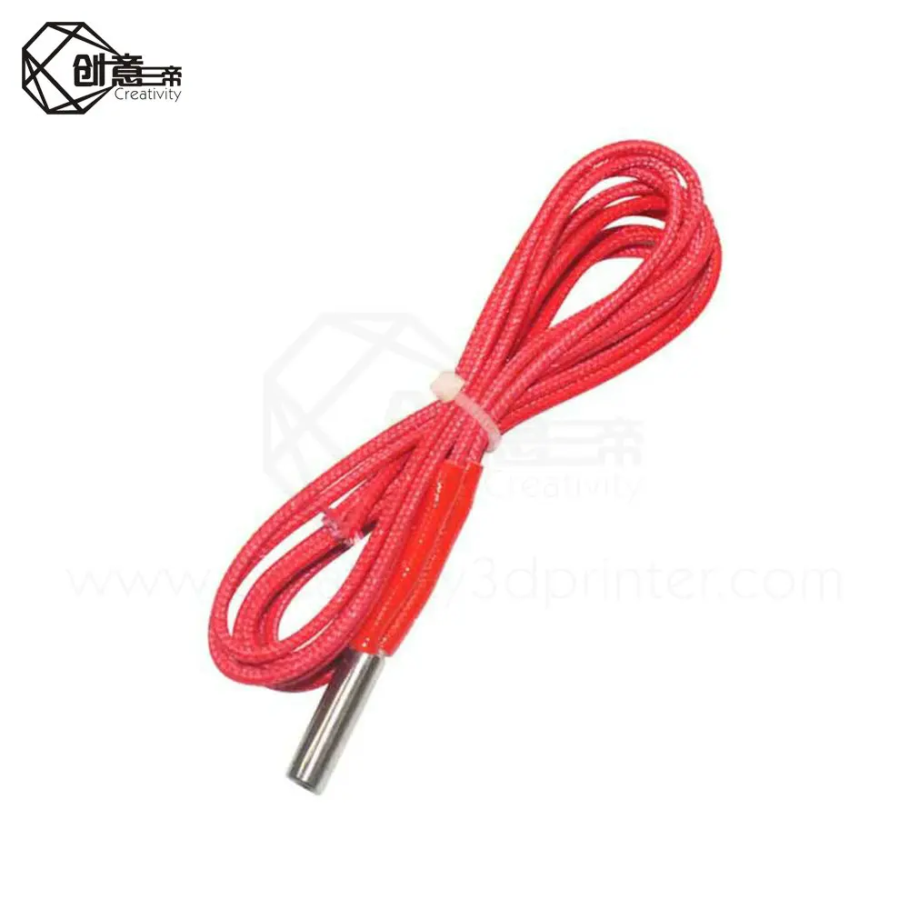 3D Print Part Heating Tube 6*20mm Red And Black Color 12V/24V 40W 1M Ceramic Cartridge For Extruder Extrusion Heater | Компьютеры и